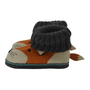 Garnet Hill Kids Boiled Wool Red Fox Slipper Boot Size 8
